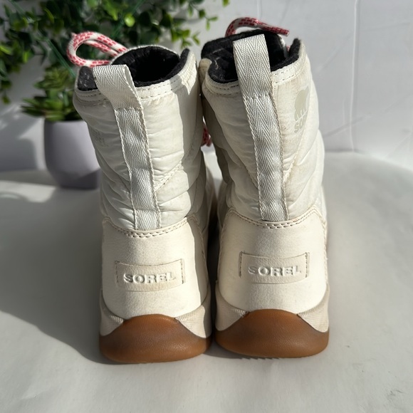 Sorel Whitney II Short Lace Boots-Blanc/Fawn- Sz 7.5 - Picture 3 of 16